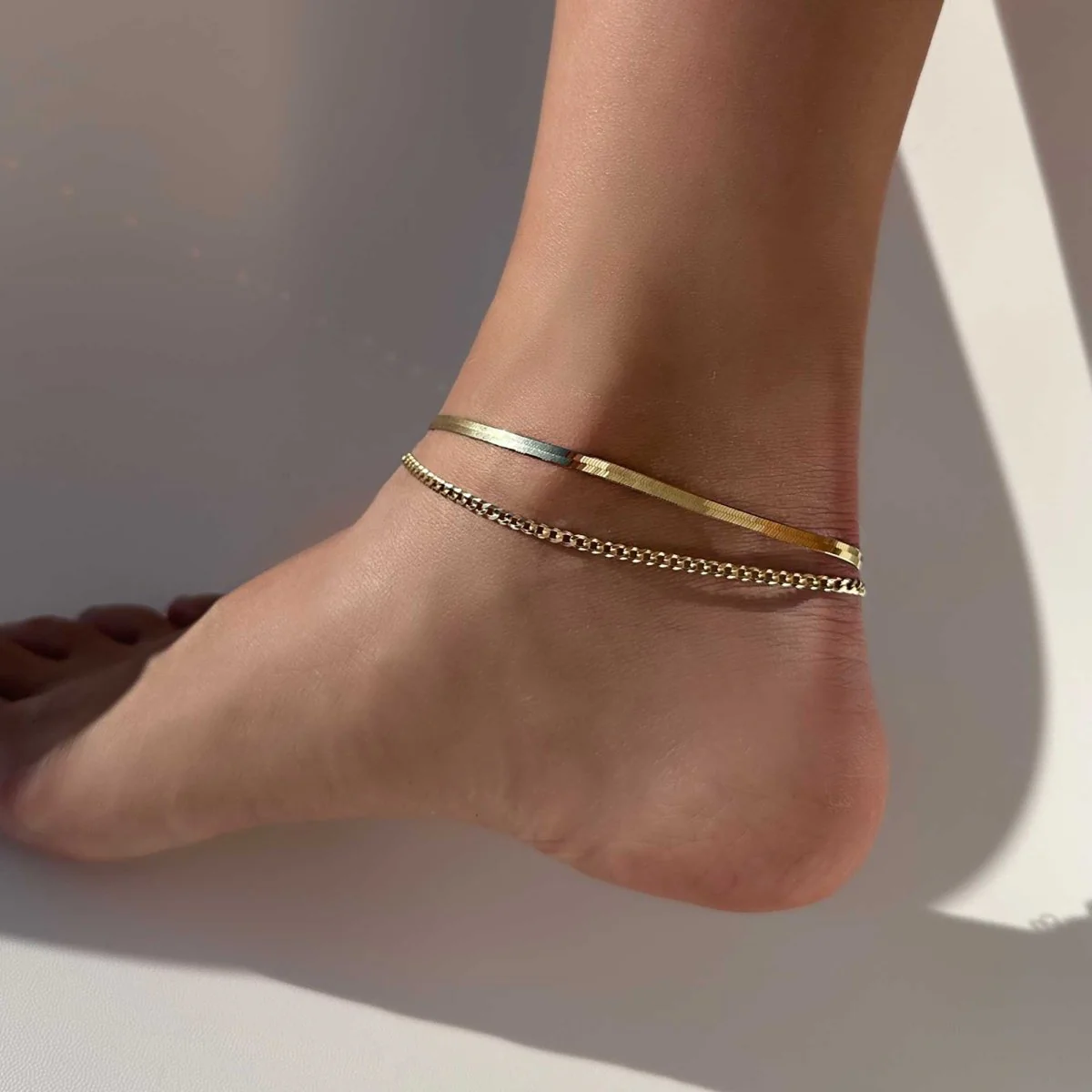 Picture of Double‑Layer Gold Anklet 