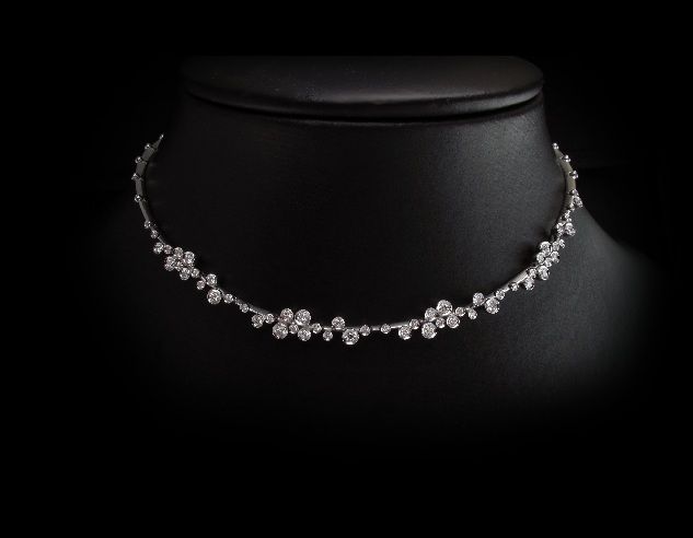 Picture of Floral Diamond Choker Necklace