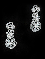 Picture of Exquisite Floral Drop Earrings